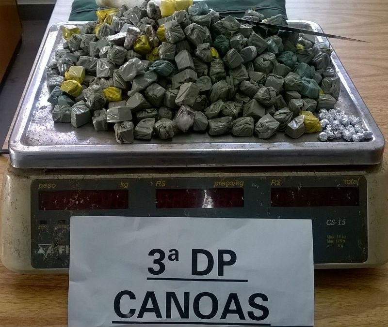 Adolescentes foram apreendidos com um quilo de maconha