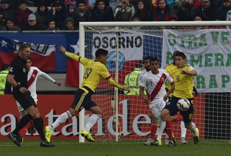 Col&ocirc;mbia e Peru ficaram no 0 a 0 no &uacute;ltimo jogo da fase de grupos da Copa Am&eacute;rica
