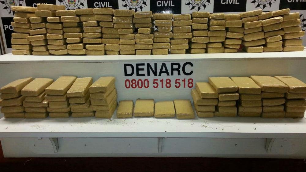 Os 159 quilos de maconha iriam ser distribuidos na Regi&atilde;o Metropolitana
