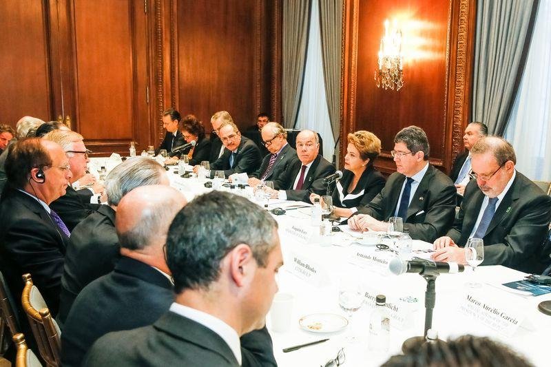 Dilma Rousseff participou de encontro com investidores do setor financeiro em Nova Iorque