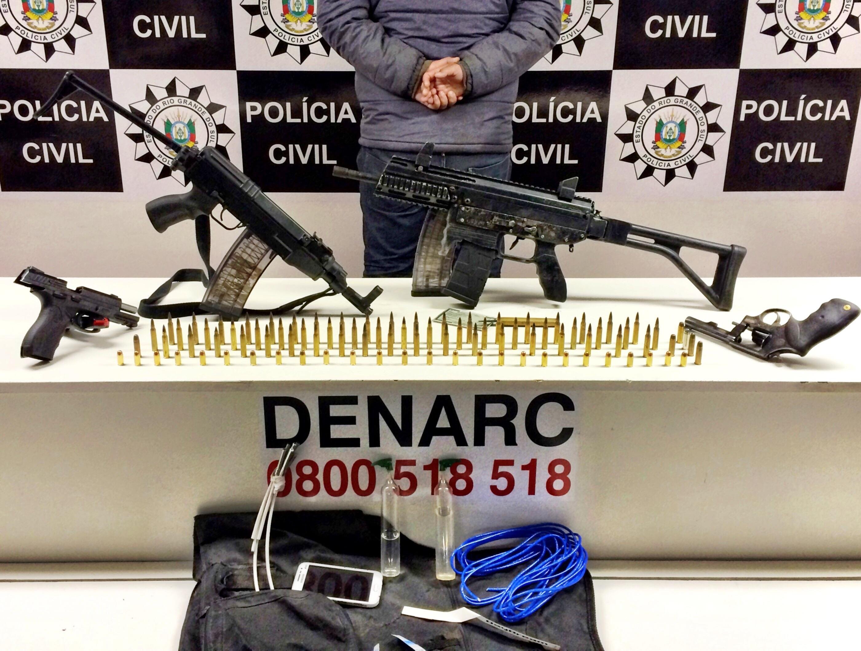 Dois fuzis s&atilde;o apreendidos em a&ccedil;&atilde;o da Pol&iacute;cia Civil em Canoas
