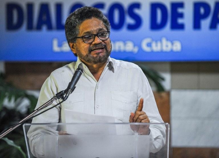 O chefe negociador, Iv&aacute;n M&aacute;rquez, fez an&uacute;ncio