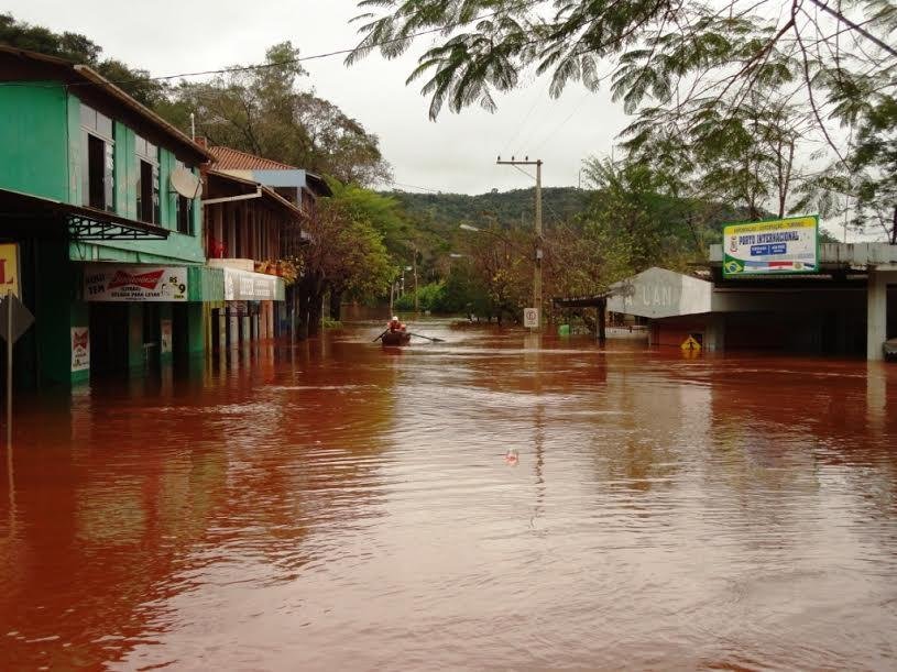 Cheia do Uruguai preocupa e aduana de Porto Mau&aacute; est&aacute; fechada