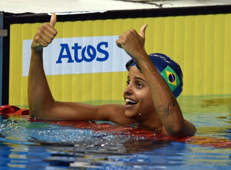 Etiene chegou na primeira coloca&ccedil;&atilde;o na prova de 100 metros costa