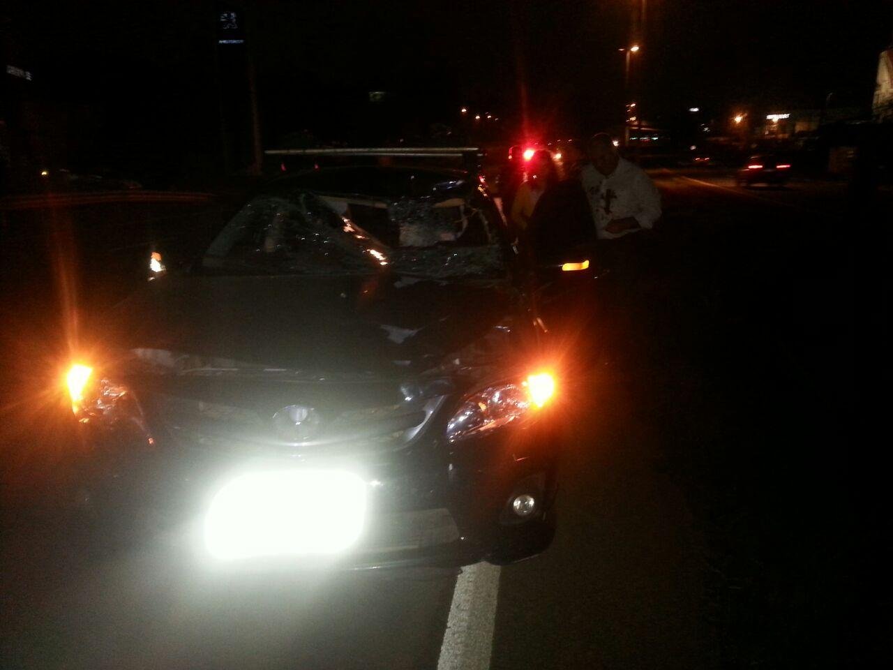 Pedestre morreu ao ser atingido por um ve&iacute;culo Toyota Corolla na BR 386