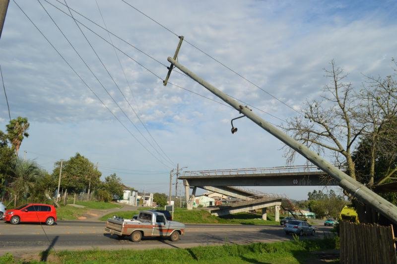 Rajadas chegam a 80 km/h em Santa Maria