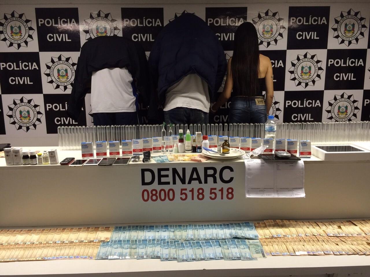 Segundo a Pol&iacute;cia, suspeitos atuavam em academias e festas eletr&ocirc;nicas