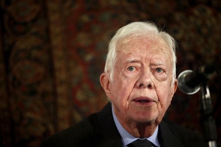 Carter est&aacute; com 90 anos e sofre de um tumor no f&iacute;gado 