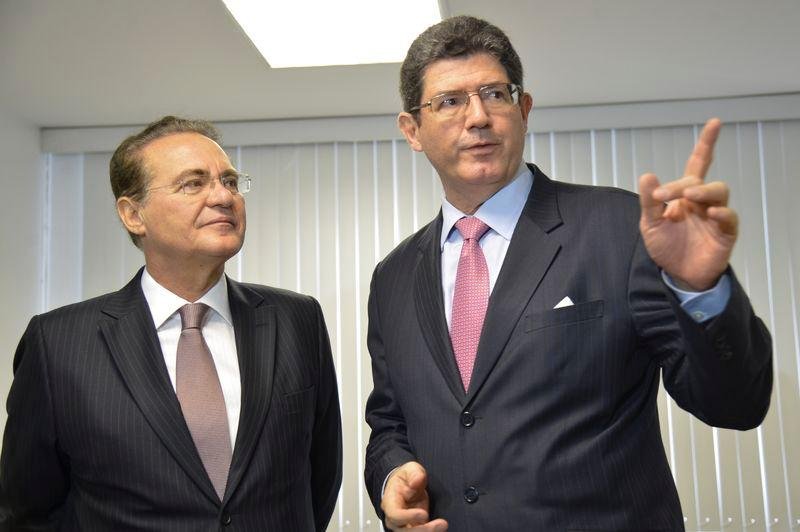 Ministro Joaquim Levy se encontrou com Renan Calheiros durante Encontro Di&aacute;logos Estrat&eacute;gicos