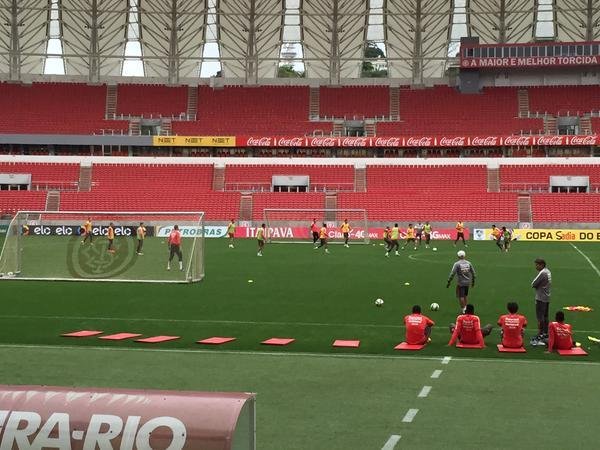 Inter realizou &uacute;ltimo treino antes de enfrentar o Ituano nesta quarta