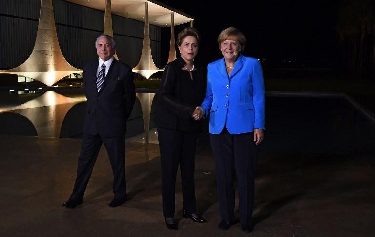 Dilma recebe chanceler alem&atilde; Angela Merkel em jantar no Alvorada