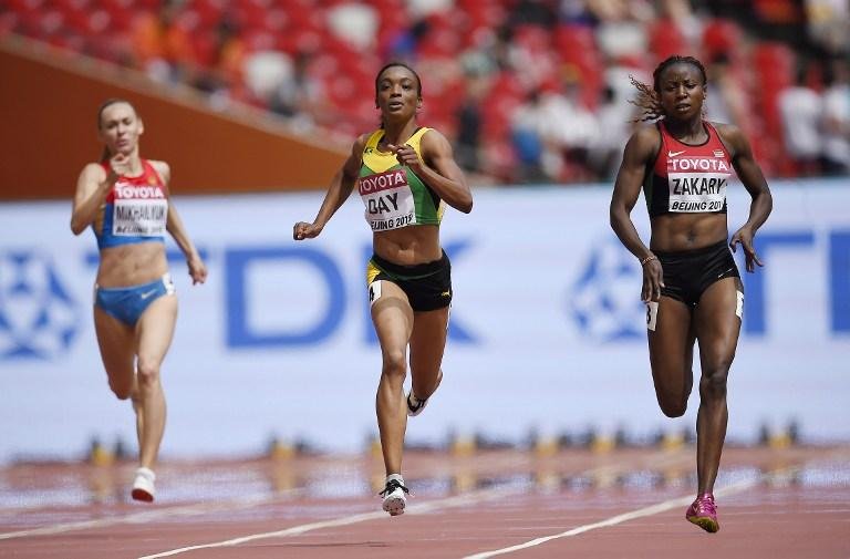 Joyce Zakary (&agrave; direita) foi uma as atletas flagradas no antidoping