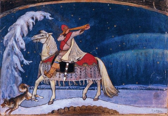 Desenhos de Akseli Gallen-Kallela sobre poema &eacute;pico finland&ecirc;s ilustram livro