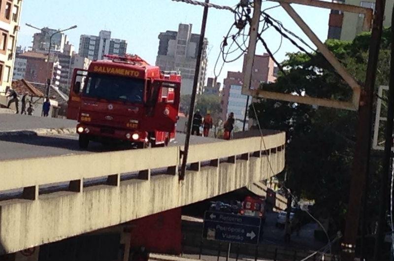 Local estava bloqueado desde o come&ccedil;o do dia, no sentido Norte-Sul