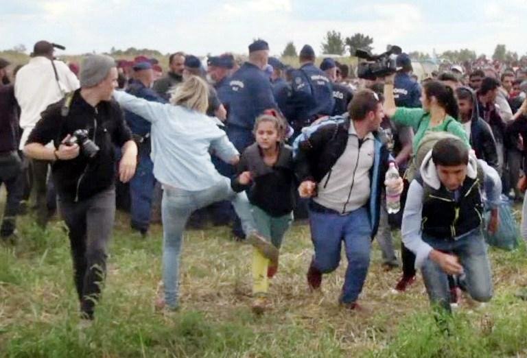 Imagens de Petra Lazlo provocaram rep&uacute;dio na Hungria e no exterior