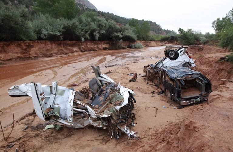 Dois carros foram arrastados por enchurrada em Utah, matando seis crian&ccedil;as