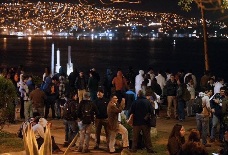 Mar&eacute; invade ruas de Valpara&iacute;so ap&oacute;s alerta de tsunami
