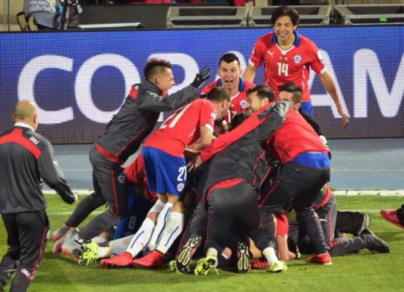 Chile foi o pa&iacute;s sede e o campe&atilde;o da Copa Am&eacute;rica 2015