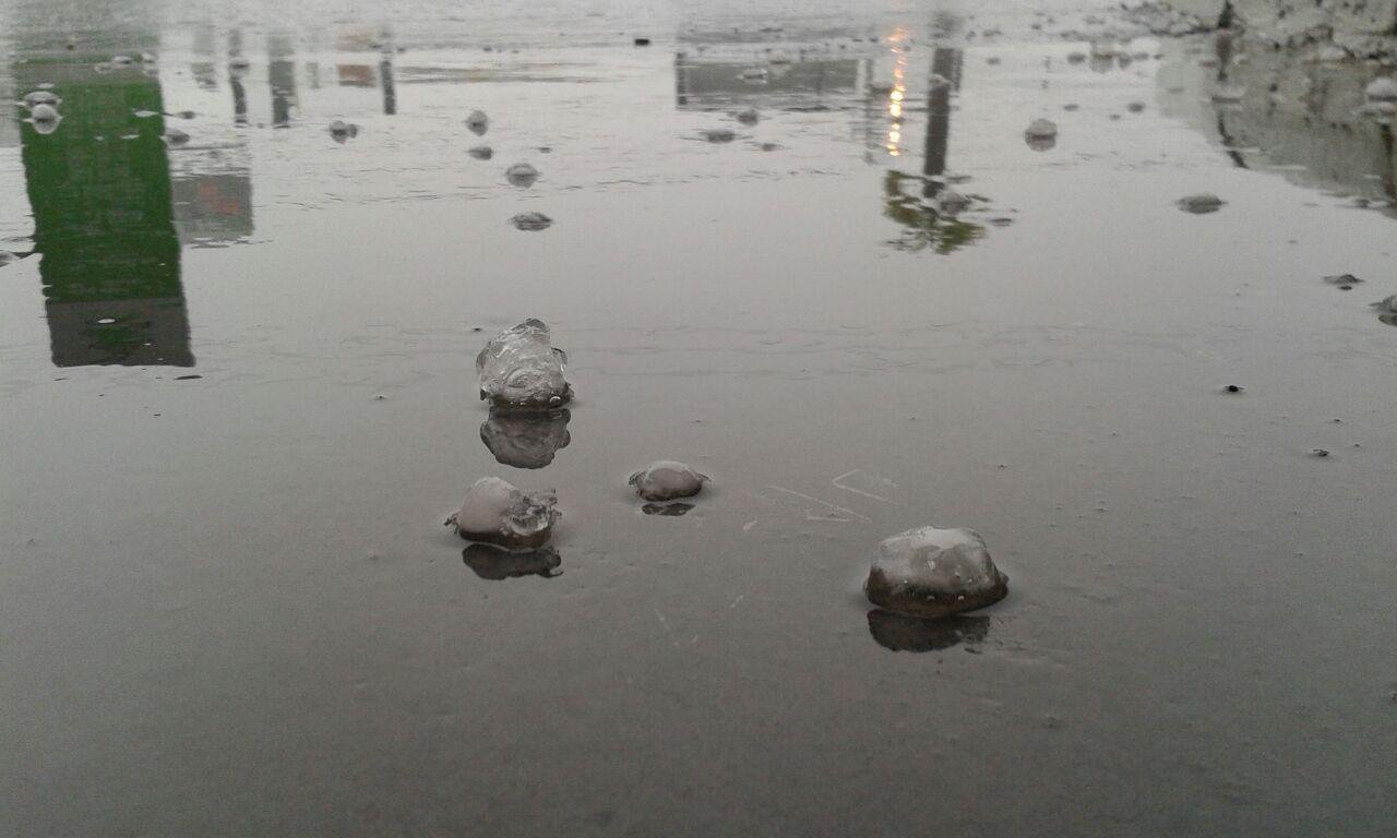 Granizo caiu na BR 116 em Sapucaia do Sul