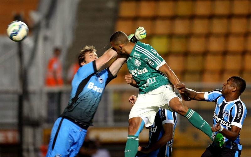 Vitor Hugo abriu o placar para o Palmeiras
