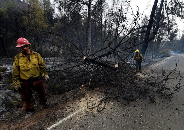 Bombeiros lutam para controlar inc&ecirc;ndios florestais na Calif&oacute;rnia