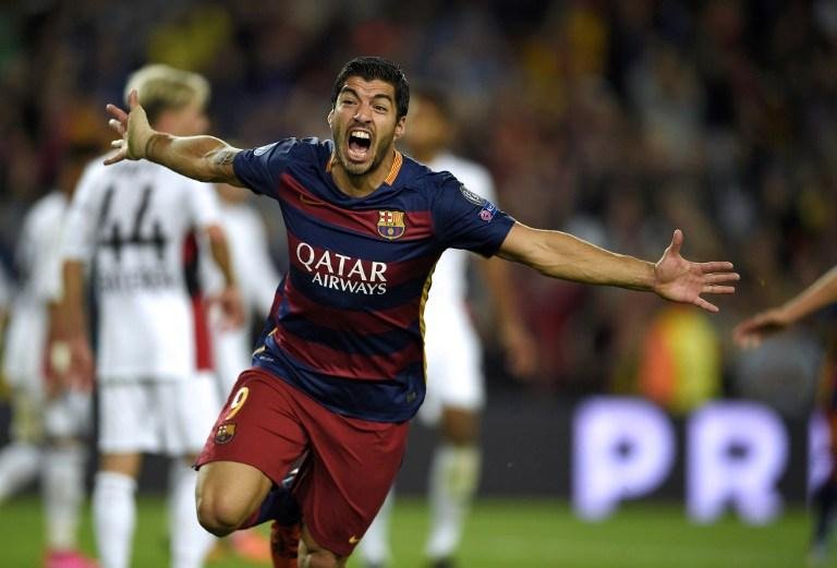 Luis Su&aacute;rez fez o gol decisivo no fim do jogo que valia pela 2&ordf; rodada do Grupo E da Liga dos Campe&otilde;es