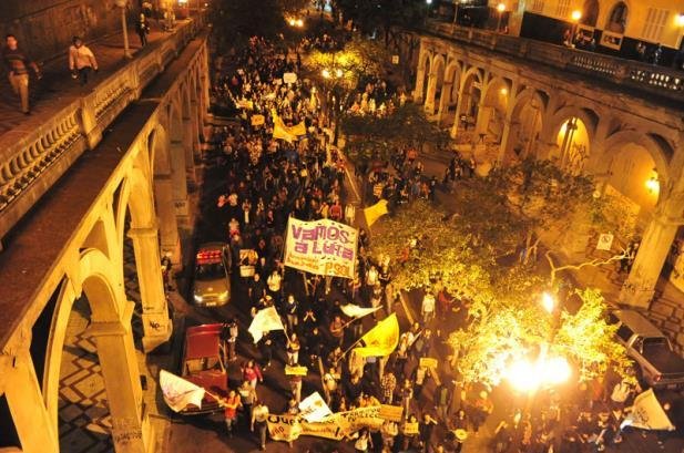 Porto Alegre deu in&iacute;cio a protestos em todo o Pa&iacute;s em 2013