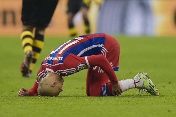 Robben volta a treinar no Bayern de Munique