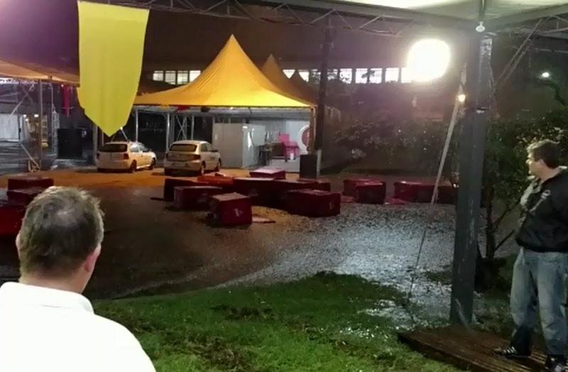 Parque ficou alagado e show do Rea&ccedil;&atilde;o em Cadeia ser&aacute; marcado em outra data