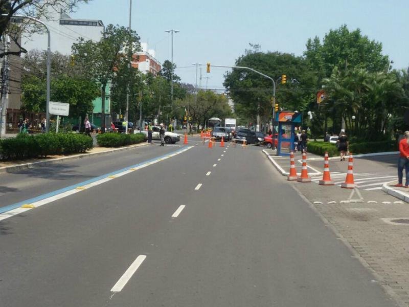 Bloqueio provocou congestionamento