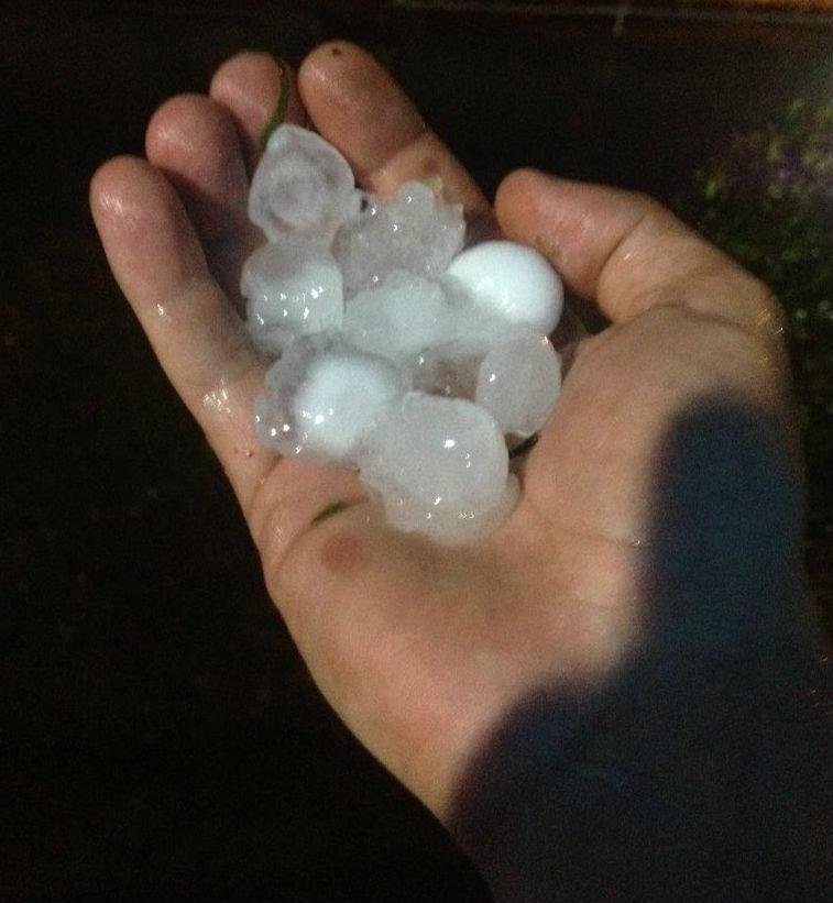 Em Encantado, granizo caiu cerca de 20 minutos 