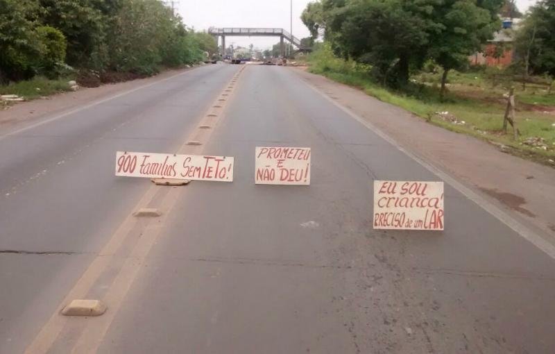Manifesta&ccedil;&atilde;o ocorre entre o km 1 e o km 1,7