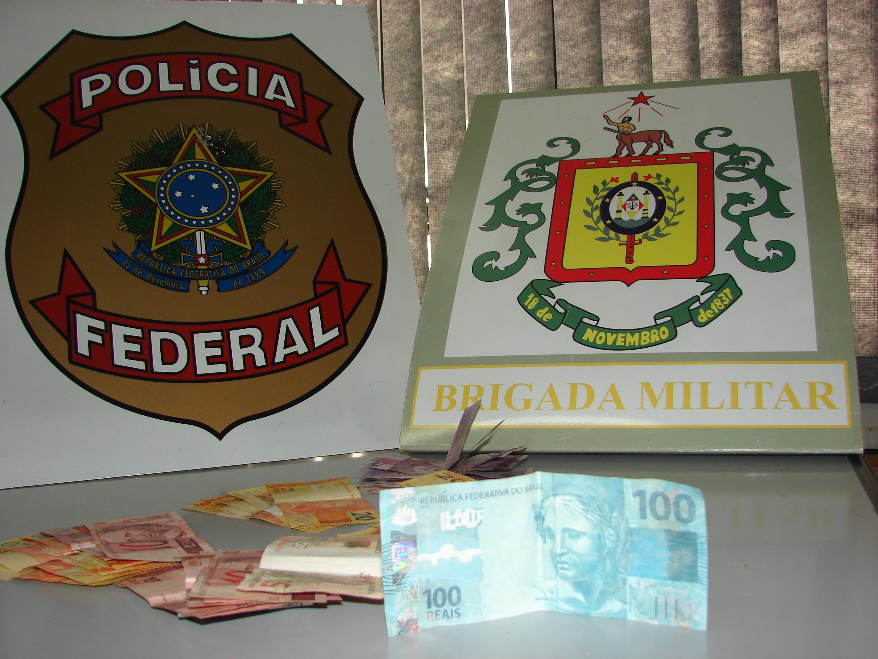 Trio &eacute; preso por suspeita de repassar c&eacute;dulas falsas no Centro do Rio Grande do Sul
