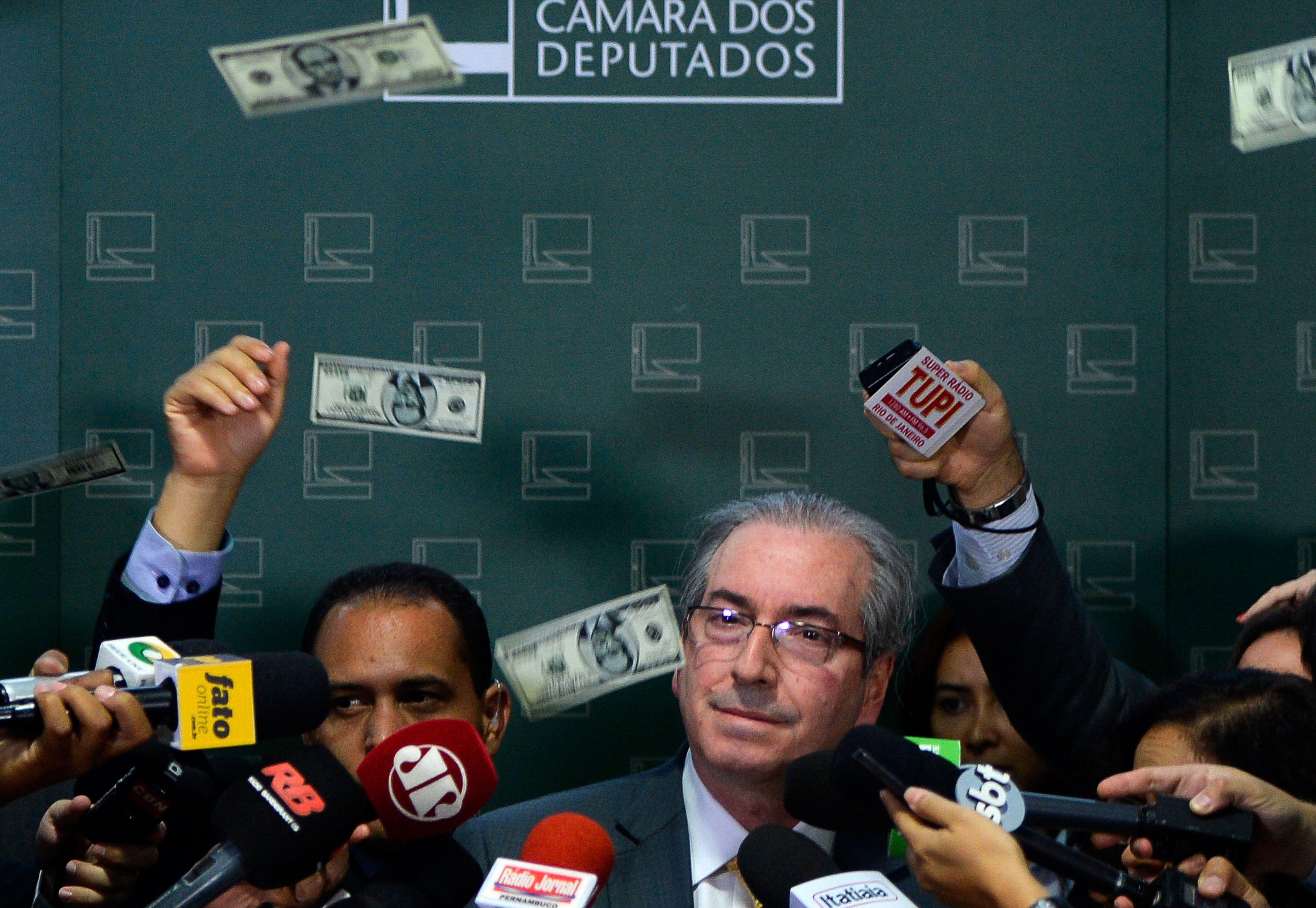 Notas tinham o rosto do presidente da C&acirc;mara estampado 