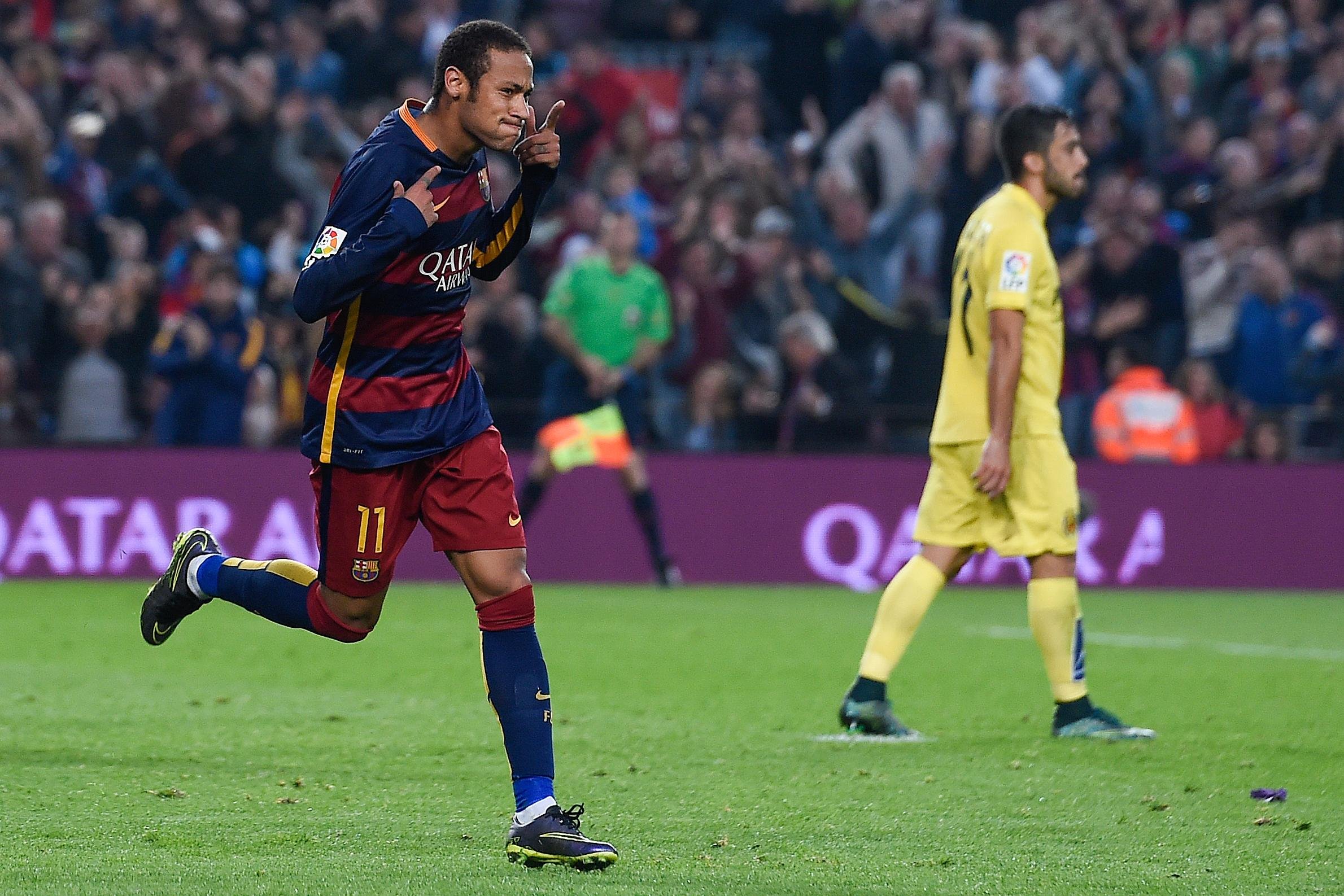 Neymar foi o destaque na vit&oacute;ria do Barcelona
