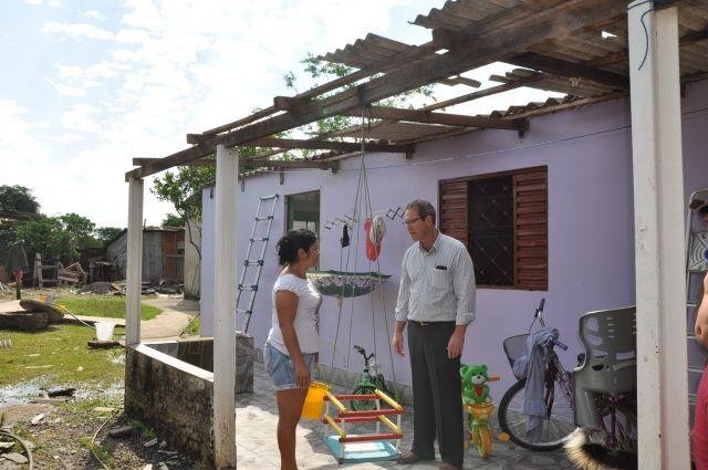 Ao todo, 166 fam&iacute;lias sofreram com as consequ&ecirc;ncias do temporal
