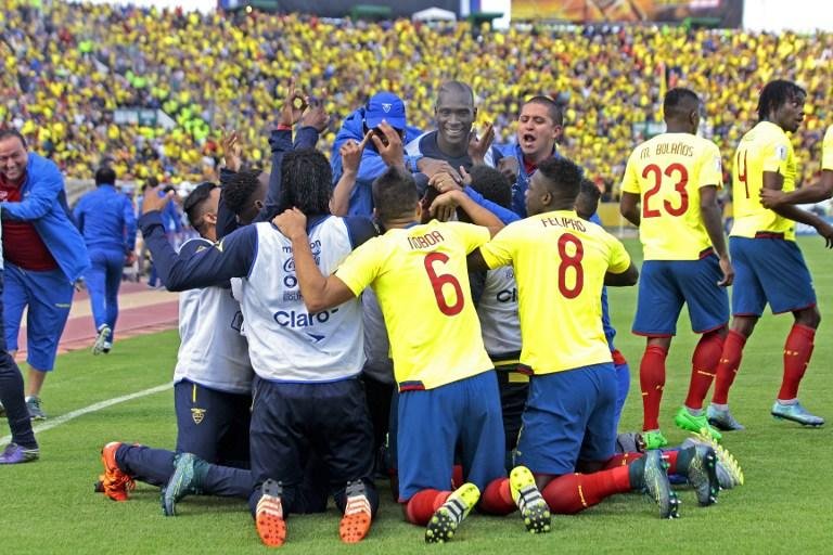 Equador venceu por 2 a 1 o Uruguai em Quito