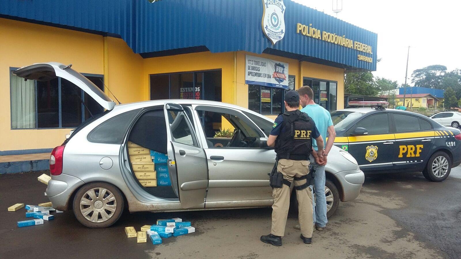 PRF apreende 15 mil ma&ccedil;os de cigarro contrabandeado na BR 386