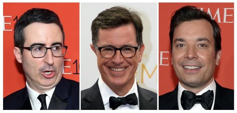 John Oliver, Stephen Colbert e Jimmy Fallon prestaram homenagens em seus programas