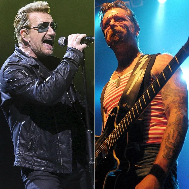 Bono e Jesse Hughes se encontram neste domingo no palco