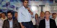 Ciro Gomes foi lançado como pré-candidato do PDT pelo presidente Carlos Lupi