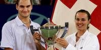 Roger Federer, de 34 anos, e Martina Hingis, 35, formarão a dupla mista no Rio 2016