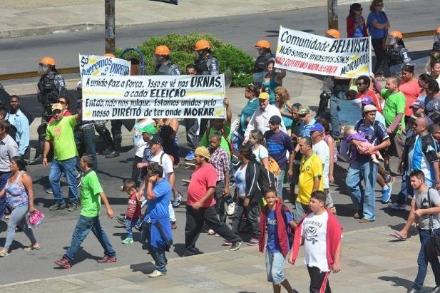 Moradores realizaram protesto na semana passada