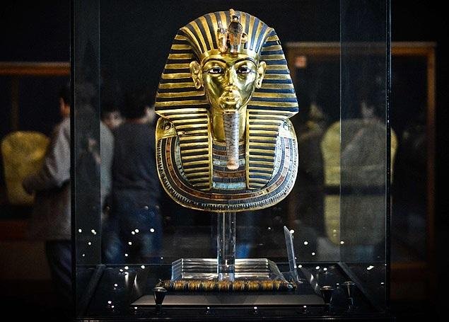 M&aacute;scara fica exposta no Museu do Cairo