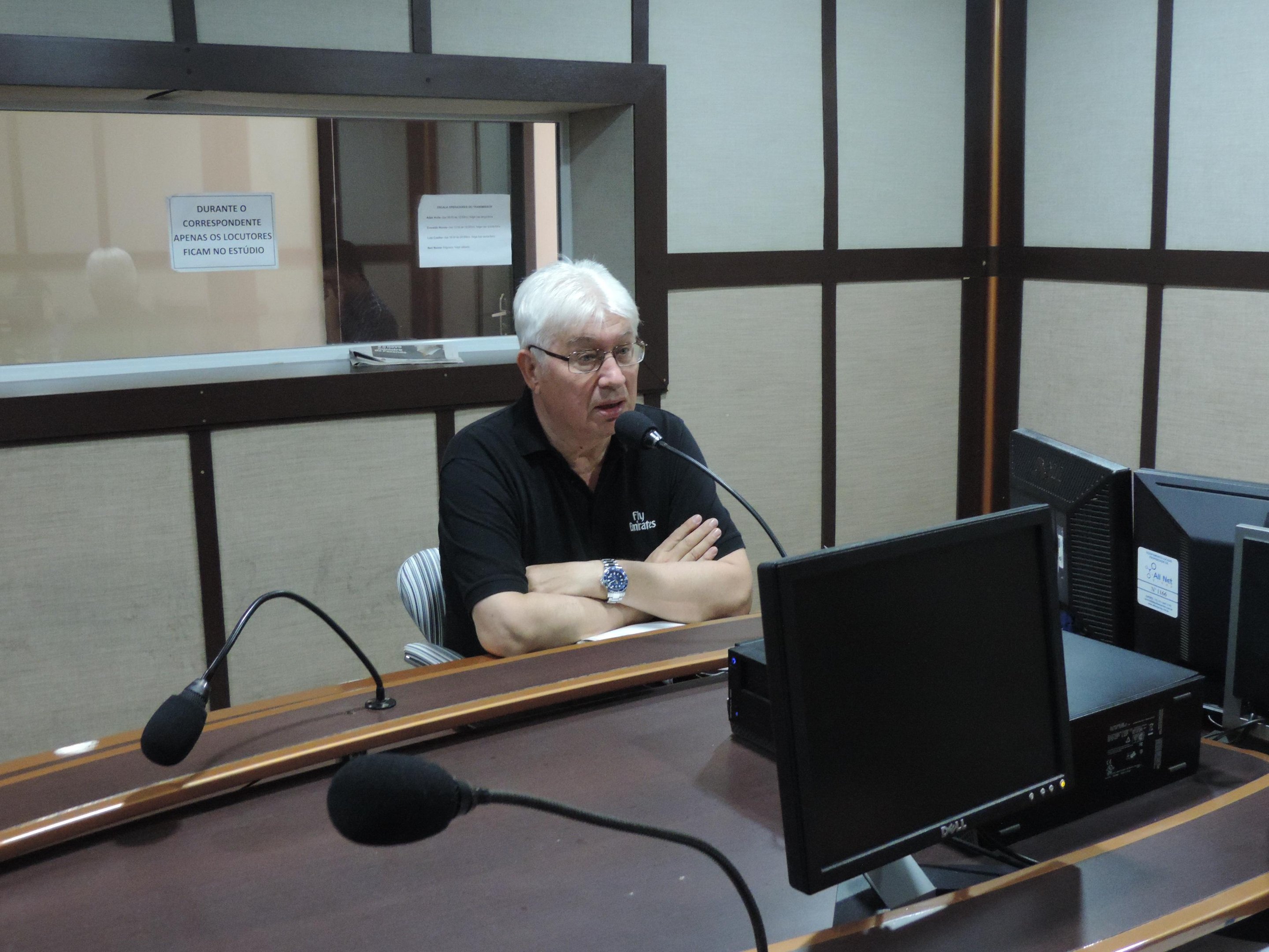 Cesar Pacheco concedeu entrevista na R&aacute;dio Gua&iacute;ba