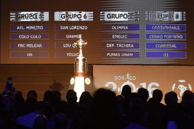 Sorteio dos grupos da Libertadores foi realizado na noite desta ter&ccedil;a-feira