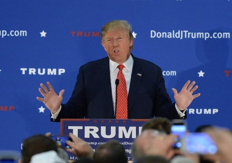 Slogans contra Donald Trump s&atilde;o desenhados no c&eacute;u da Calif&oacute;rnia