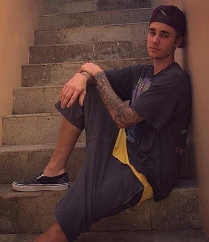 Bieber est&aacute; de f&eacute;rias no M&eacute;xico