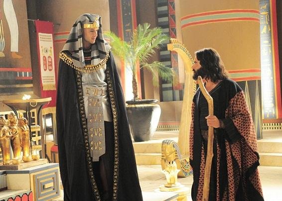 Cena da novela "Os Dez Mandamentos", da TV Record