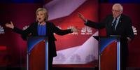 Clinton e Sanders partiram para o ataque no debate democrata
